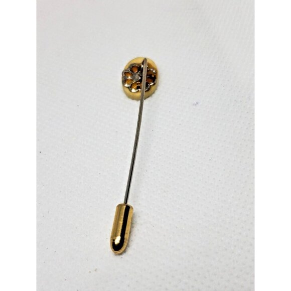 Rare Vintage Old Ship On The Seas Gold Tone Stick Pin | Nautical Lapel Pin - Picture 4 of 12
